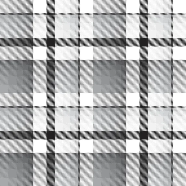 Schwarz Weißes Ombre Plaid Texturiertes Nahtloses Muster Für Modetextilien Und — Stockvektor