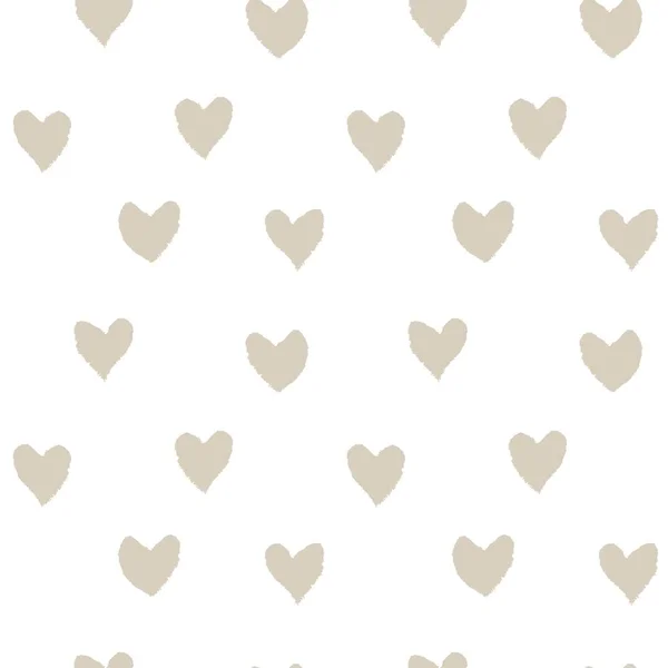 Design Motif Sans Couture Coup Pinceau Forme Coeur Pour Les — Image vectorielle