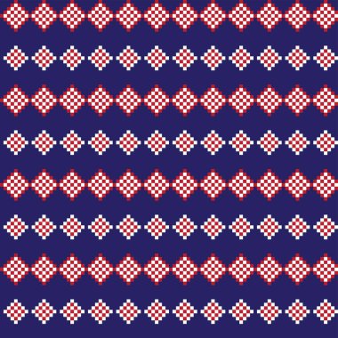 Örgü, moda tekstili ve grafikler için argyle Fair Island kusursuz desen tasarımı