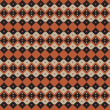 Örgü, moda tekstili ve grafikler için argyle Fair Island kusursuz desen tasarımı