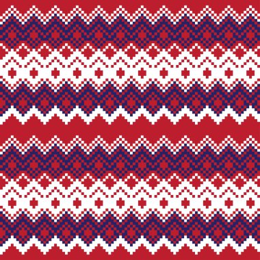 Örgü, moda tekstili ve grafikler için argyle Fair Island kusursuz desen tasarımı