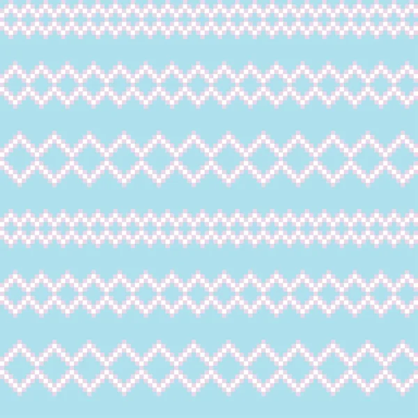 Argyle Fair Isle Diseño Patrón Sin Costura Para Prendas Punto — Vector de stock