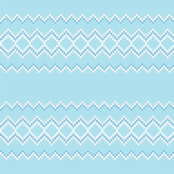 Chevron Fair Isle Design Modello Senza Cuciture Maglieria Tessile Moda — Vettoriale Stock