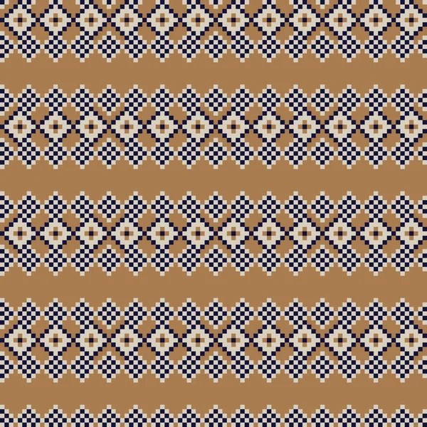 Argyle Fair Isle Diseño Patrón Sin Costura Para Prendas Punto — Vector de stock