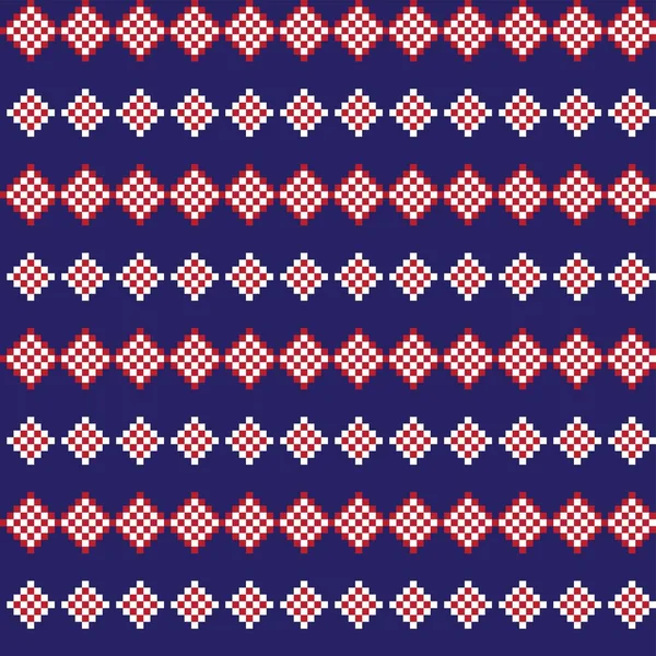 그래픽을 Argyle Fair Isle Seamless Pattern Design — 스톡 벡터