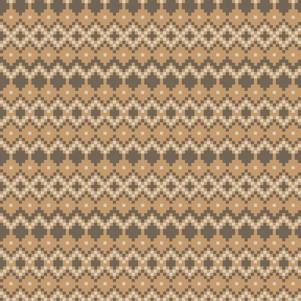 Argyle Fair Isle Design Motif Sans Couture Pour Tricot Textile — Image vectorielle