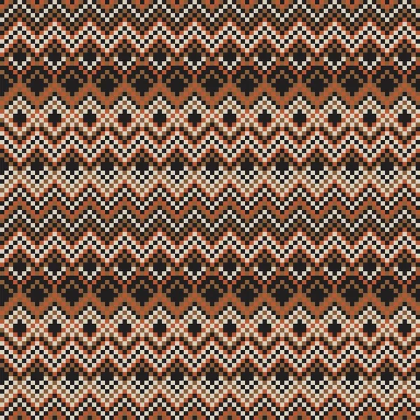 Argyle Fair Isle Design Motif Sans Couture Pour Tricot Textile — Image vectorielle