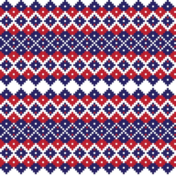 Argyle Fair Isle Design Motif Sans Couture Pour Tricot Textile — Image vectorielle