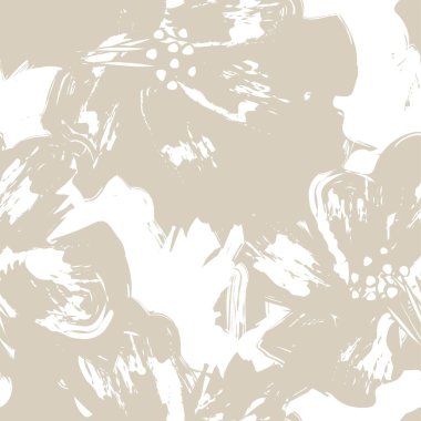 Moda tekstil, grafik, arka plan ve el sanatları için kusursuz desenli fırça darbeleri