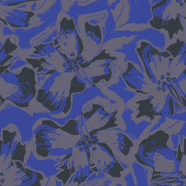 Moda tekstil, grafik, arka plan ve el sanatları için kusursuz desenli fırça darbeleri