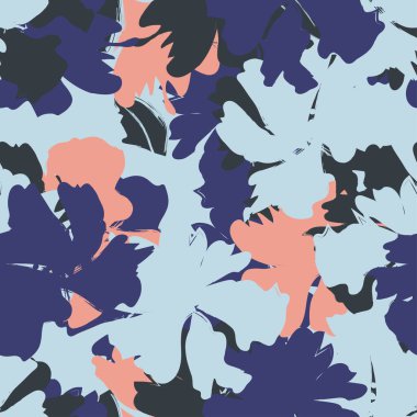 Moda tekstil, grafik, arka plan ve el sanatları için kusursuz desenli fırça darbeleri