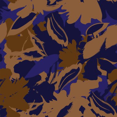 Moda tekstil, grafik, arka plan ve el sanatları için kusursuz desenli fırça darbeleri