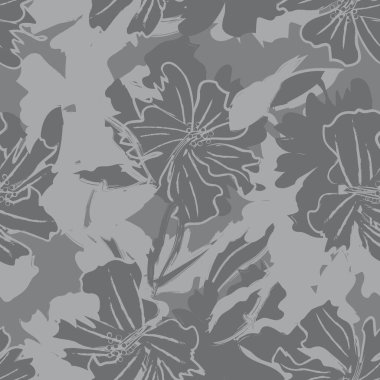 Moda tekstil, grafik, arka plan ve el sanatları için kusursuz desenli fırça darbeleri