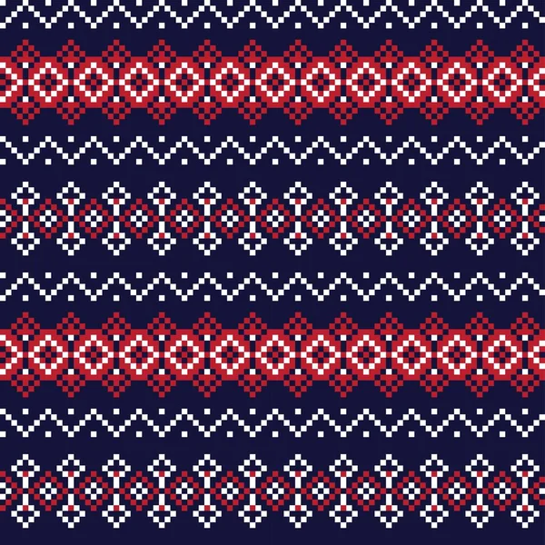 Diseño Patrón Isla Feria Navidad Para Textiles Moda Prendas Punto — Vector de stock