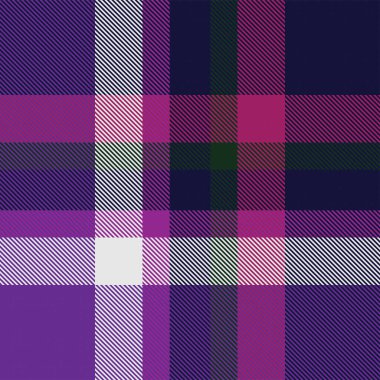 Mor Ombre Ekose desenli, moda tekstil ve grafikleri için uygun.