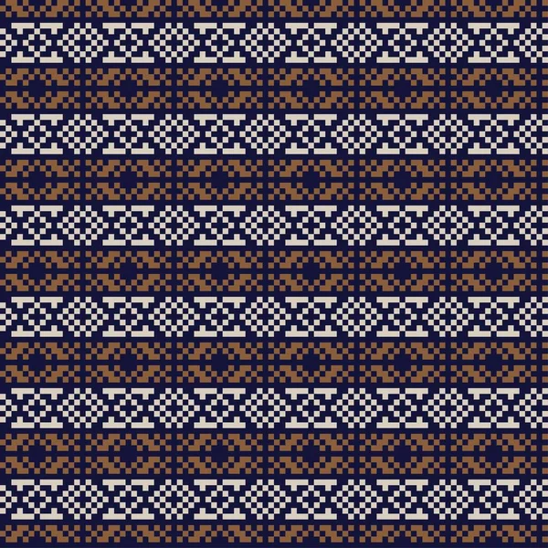 Boże Narodzenie Targi Wzór Wyspy Dla Tekstyliów Mody Dzianin Grafiki — Wektor stockowy