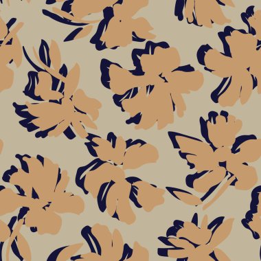 Moda tekstil, grafik, arka plan ve el sanatları için çiçek desensiz arkaplan