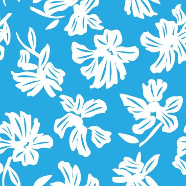 Moda tekstil, grafik, arka plan ve el sanatları için çiçek desensiz arkaplan