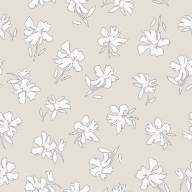 Moda tekstil, grafik, arka plan ve el sanatları için çiçek desensiz arkaplan