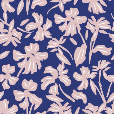 Moda tekstil, grafik, arka plan ve el sanatları için çiçek desensiz arkaplan