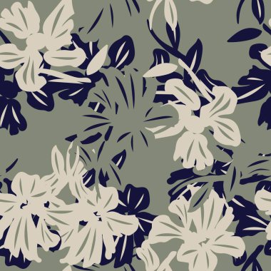 Moda tekstil, grafik, arka plan ve el sanatları için çiçek desensiz arkaplan