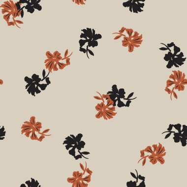 Moda tekstil, grafik, arka plan ve el sanatları için çiçek desensiz arkaplan