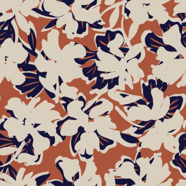 Moda tekstil, grafik, arka plan ve el sanatları için çiçek desensiz arkaplan