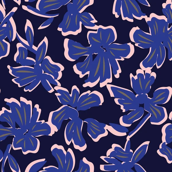 Bloemen Naadloze Patroon Achtergrond Voor Mode Textiel Graphics Achtergronden Ambachten — Stockvector