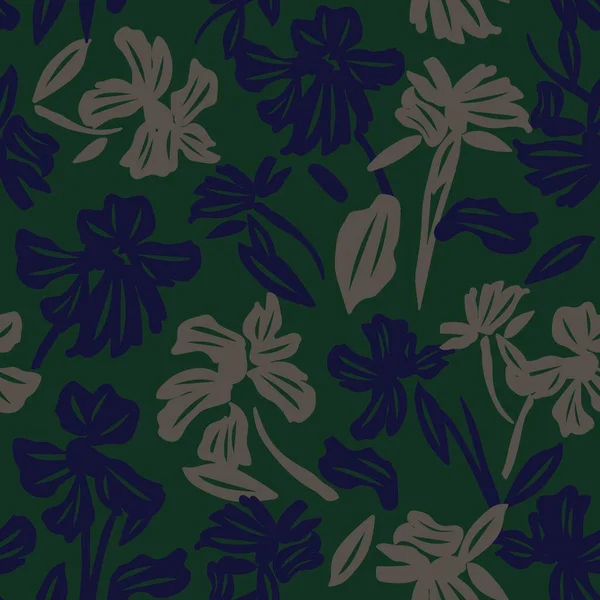 Moda tekstil, grafik, arka plan ve el sanatları için çiçek desensiz arkaplan