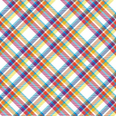 Gökkuşağı Çapraz Ekoseli Tartan Moda tekstil ve grafikleri için uygun desensiz desen tasarımı