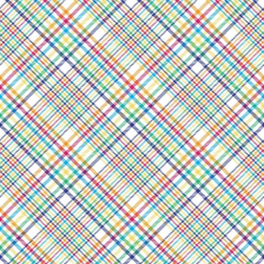 Gökkuşağı Çapraz Ekoseli Tartan Moda tekstil ve grafikleri için uygun desensiz desen tasarımı