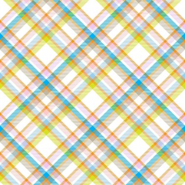 Gökkuşağı Pastel Çapraz Ekose Tartan desensiz desen tasarımı moda tekstil ve grafikleri için uygundur