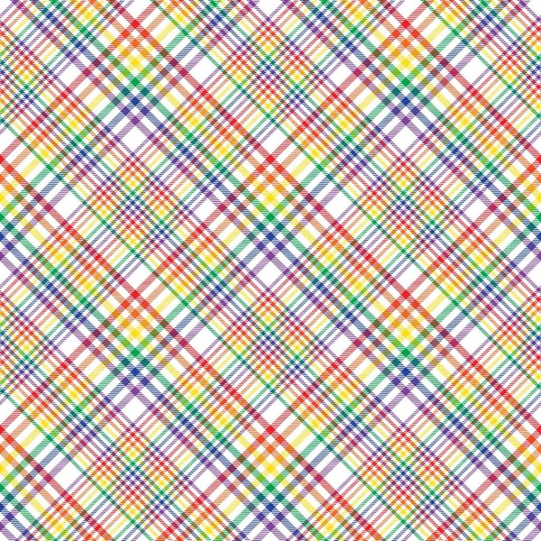 Gökkuşağı Çapraz Ekoseli Tartan Moda tekstil ve grafikleri için uygun desensiz desen tasarımı