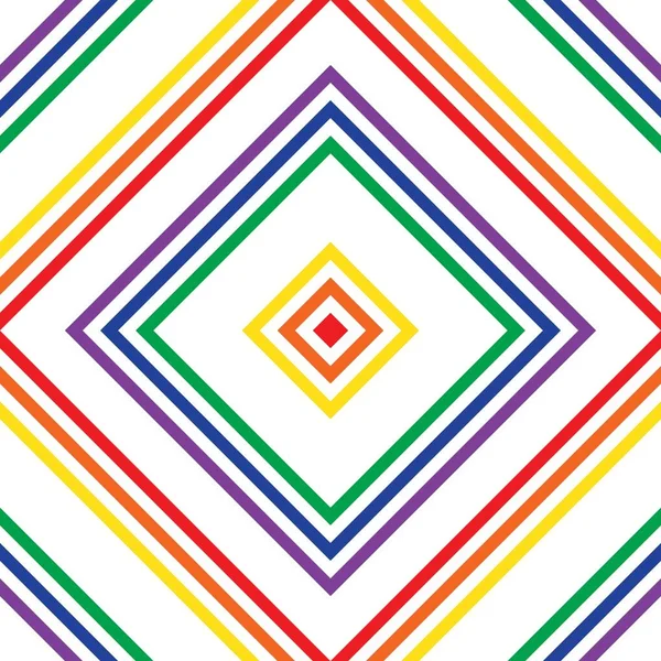 Rainbow Argyle Diagonal Rayé Motif Sans Couture Pour Textiles Mode — Image vectorielle