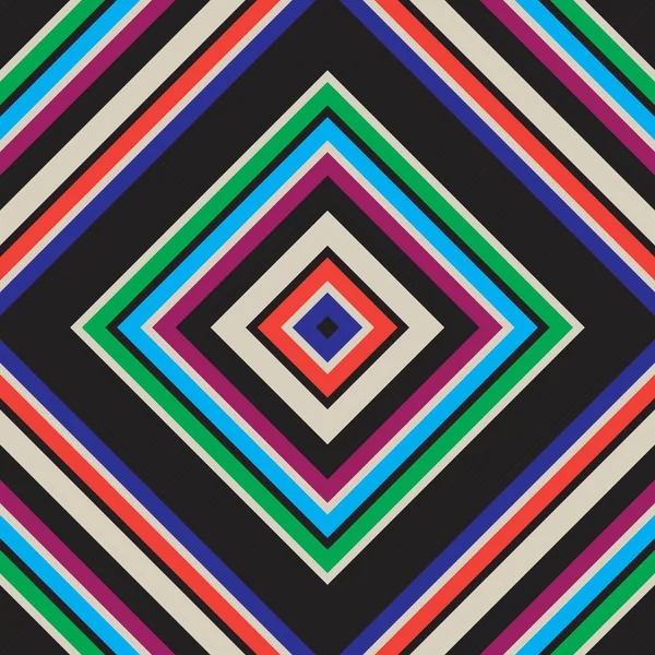 Rainbow Argyle Diagonal Gestreiftes Nahtloses Muster Für Modetextilien Heimtextilien Grafiken — Stockvektor