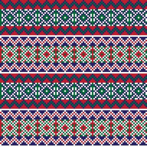 Christmas fair isle pattern design for fashion textiles, knitwear and graphics