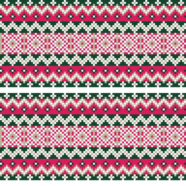 Julmässans Design För Modetextilier Stickade Kläder Och Grafik — Stock vektor