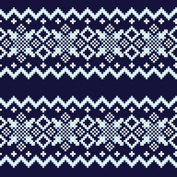 Diseño Patrón Isla Feria Navidad Para Textiles Moda Prendas Punto — Archivo Imágenes Vectoriales