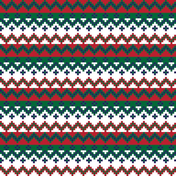 Diseño Patrón Isla Feria Navidad Para Textiles Moda Prendas Punto — Archivo Imágenes Vectoriales