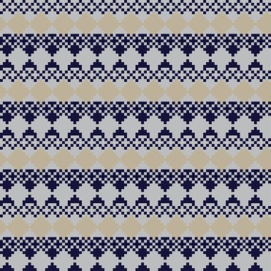Örgü, moda tekstili ve grafikler için argyle Fair Island kusursuz desen tasarımı