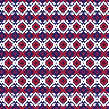 Örgü, moda tekstili ve grafikler için argyle Fair Island kusursuz desen tasarımı