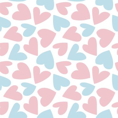 Kalp şeklinde fırça darbesi moda tekstil, grafik ve el sanatları için kusursuz desen tasarımı