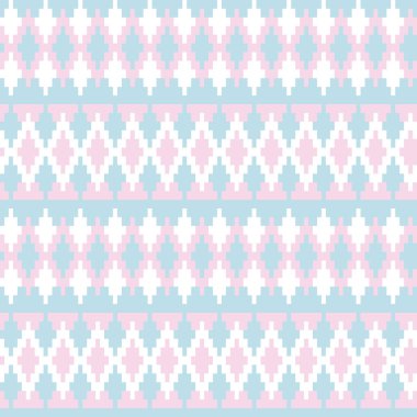 Örgü, moda tekstili ve grafikler için argyle Fair Island kusursuz desen tasarımı