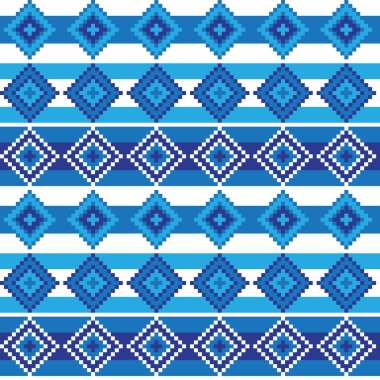 Örgü, moda tekstili ve grafikler için argyle Fair Island kusursuz desen tasarımı