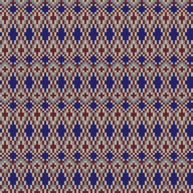 Örgü, moda tekstili ve grafikler için argyle Fair Island kusursuz desen tasarımı