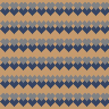 Örgü, moda tekstili ve grafikler için argyle Fair Island kusursuz desen tasarımı