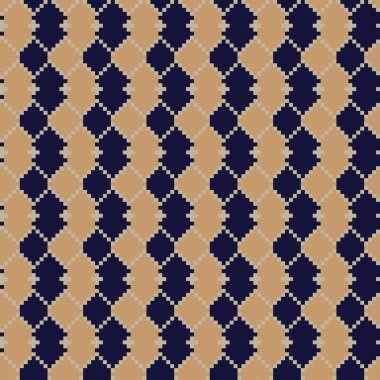 Örgü, moda tekstili ve grafikler için argyle Fair Island kusursuz desen tasarımı