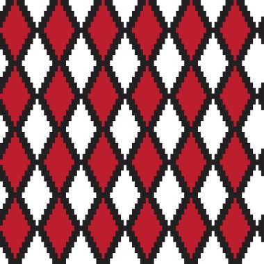 Örgü, moda tekstili ve grafikler için argyle Fair Island kusursuz desen tasarımı