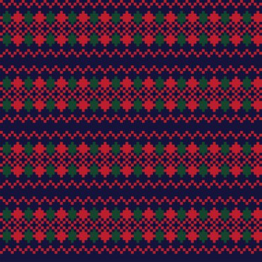 Örgü, moda tekstili ve grafikler için argyle Fair Island kusursuz desen tasarımı