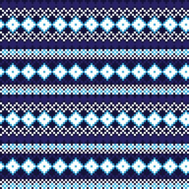 Örgü, moda tekstili ve grafikler için argyle Fair Island kusursuz desen tasarımı